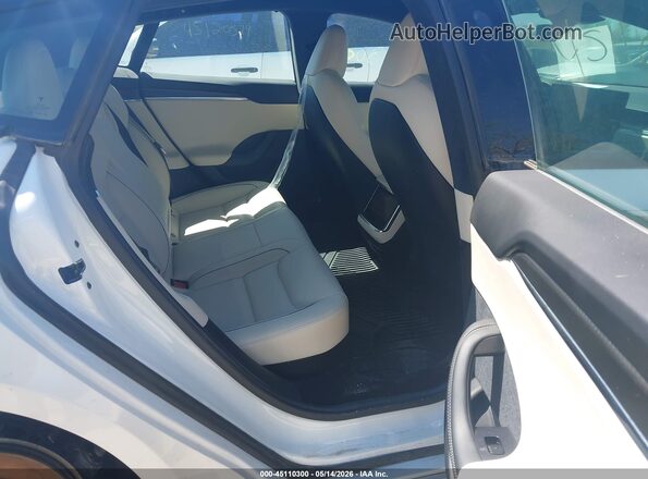 5YJSA1E68MF438295 2021 TESLA MODEL S White VIN sticker view
