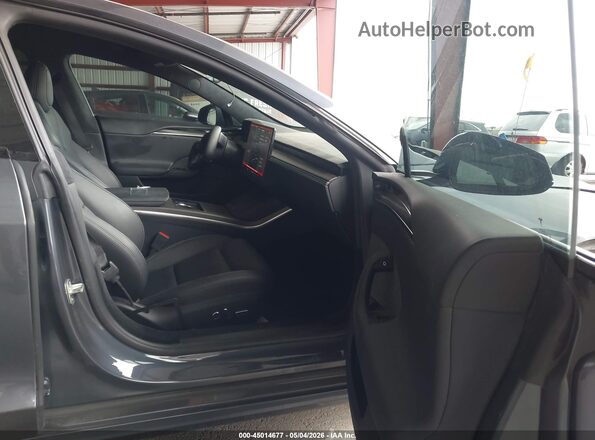 5YJSA1E69MF429458 2021 TESLA MODEL S Серый Вид салона спереди