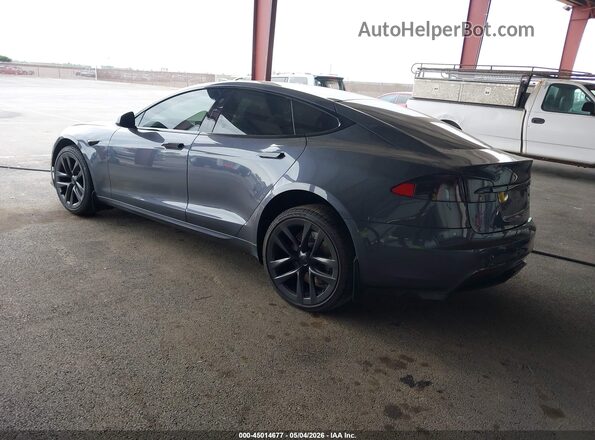 5YJSA1E69MF429458 2021 TESLA MODEL S Серый Задняя левая четверть