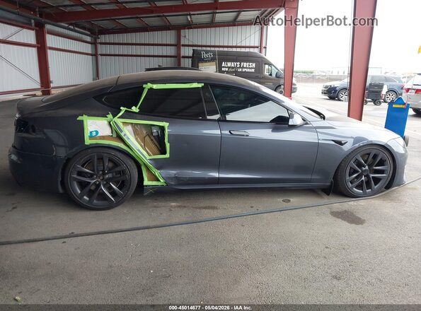 5YJSA1E69MF429458 2021 TESLA MODEL S Серый Вид спереди