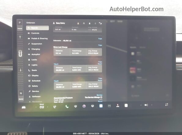 5YJSA1E69MF429458 2021 TESLA MODEL S Серый 