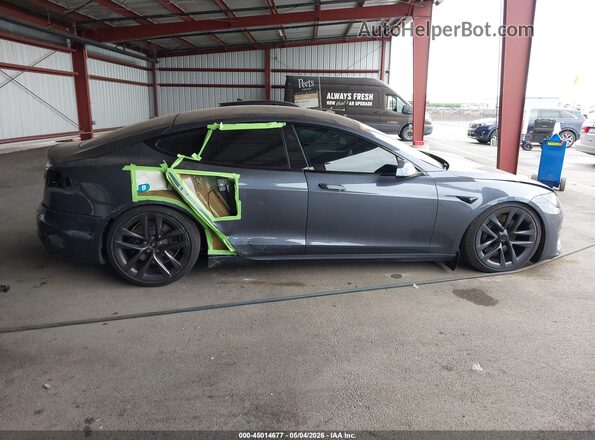 5YJSA1E69MF429458 2021 TESLA MODEL S Серый Панорамный вид салона 360°