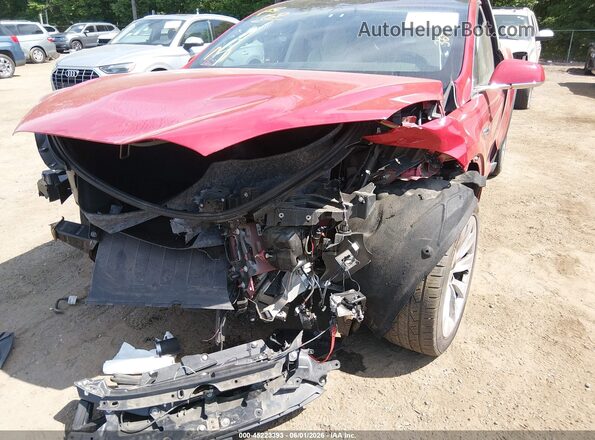 5YJXCAE29JF116046 2018 TESLA MODEL X Red Widok z przodu