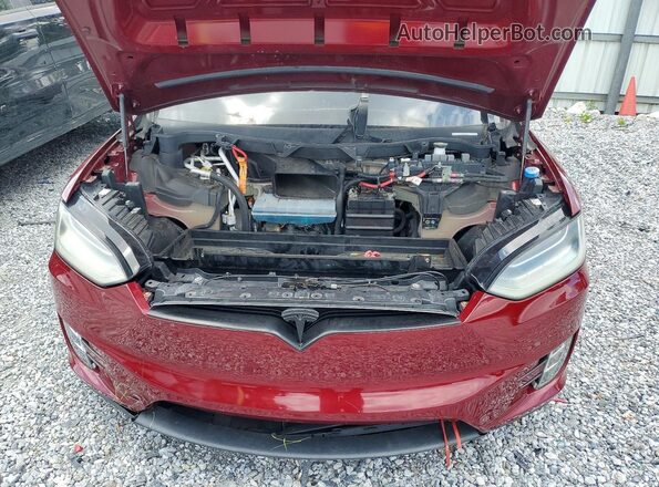5YJXCAE41GFS00503 2016 TESLA MODEL Burgundy Widok komory silnika