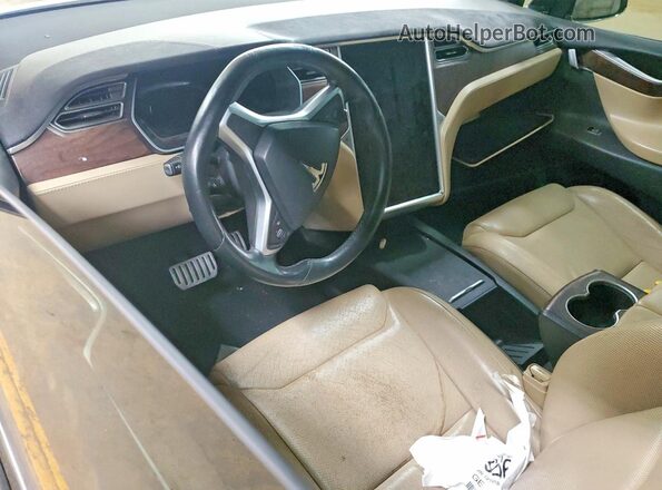 5YJXCAE4XGFS00192 2016 TESLA MODEL Black Вид панелі приладів