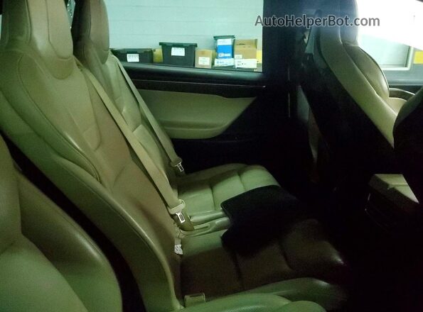 5YJXCAE4XGFS00192 2016 TESLA MODEL Black Вид задніх сидінь