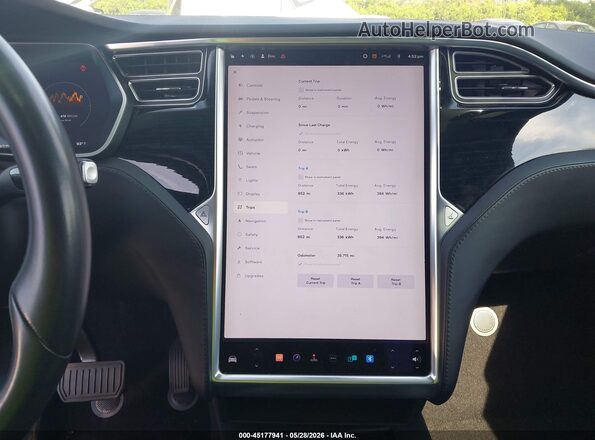 5YJXCBE20HF069960 2017 TESLA MODEL X Black Rear seats view