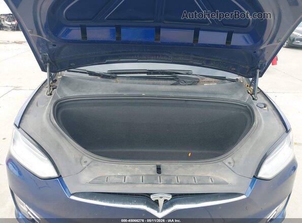 5YJXCBE20MF323340 2021 TESLA MODEL X Blue Вид ззаду