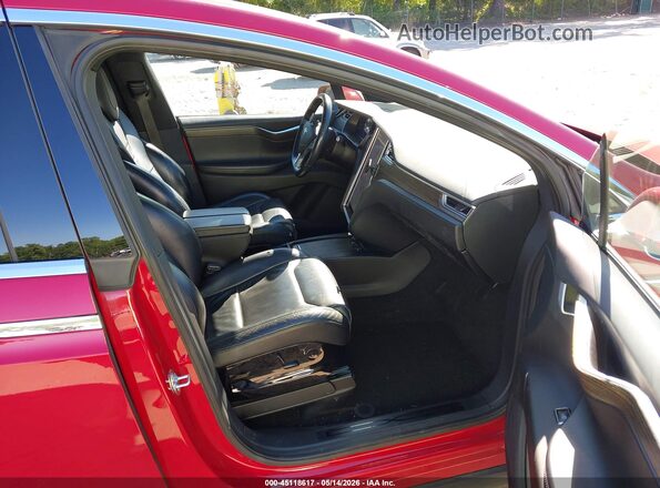 5YJXCBE22GF012397 2016 TESLA MODEL X Red Vista interior delantera