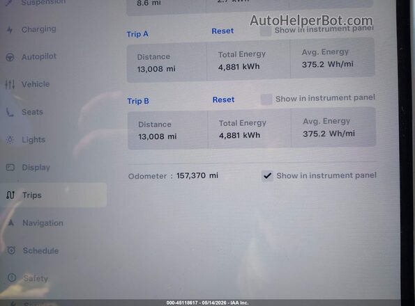 5YJXCBE22GF012397 2016 TESLA MODEL X Red Vista de los asientos traseros