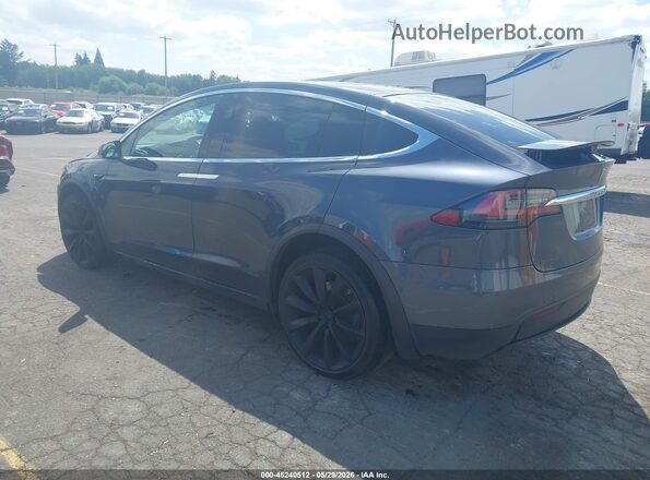 5YJXCBE24LF272844 2020 TESLA MODEL X Gray Trasero izquierdo