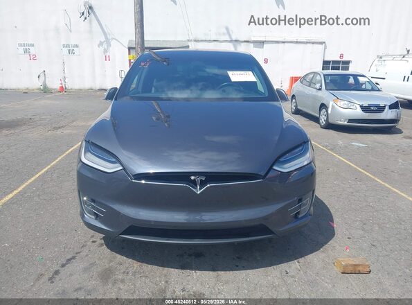 5YJXCBE24LF272844 2020 TESLA MODEL X Gray Vista del cuadro de instrumentos