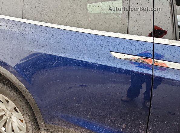 5YJXCBE26GF012001 2016 TESLA MODEL Blue Вид задньої частини салону