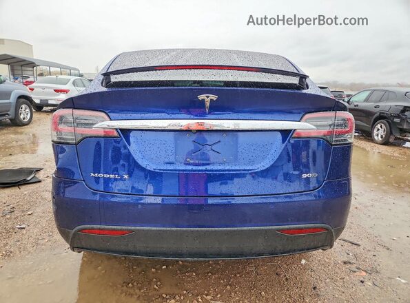 5YJXCBE26GF012001 2016 TESLA MODEL Blue Вид ззаду