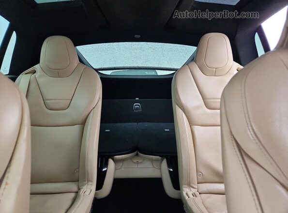5YJXCBE26GF012001 2016 TESLA MODEL Blue Вид задніх сидінь