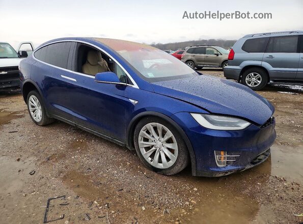 5YJXCBE26GF012001 2016 TESLA MODEL Blue Передня права чверть