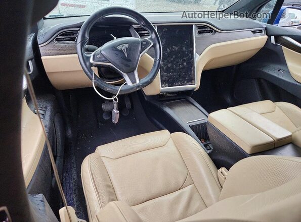 5YJXCBE26GF012001 2016 TESLA MODEL Blue Вид панелі приладів
