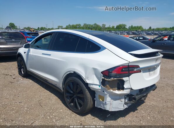 5YJXCBE2XMF323703 2021 TESLA MODEL X White Tył lewy