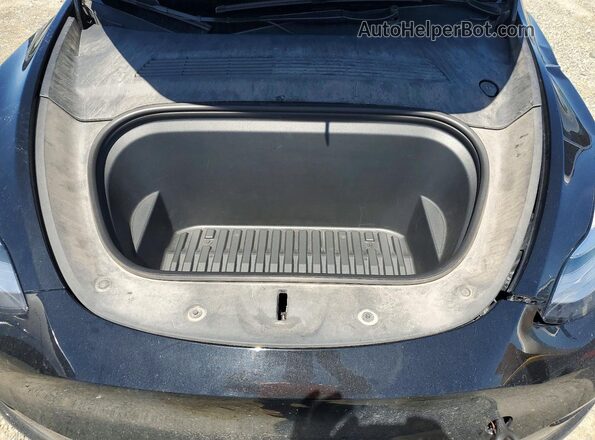 5YJYGAEE3MF214691 2021 TESLA MODEL Black Vista del compartimento del motor