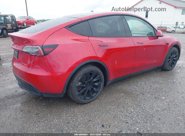 5YJYGAEE4MF155375 2021 TESLA MODEL Y Red უკანა მარჯვენა