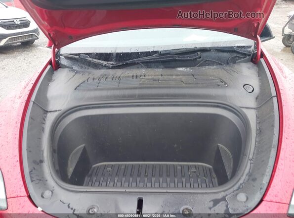5YJYGAEE4MF155375 2021 TESLA MODEL Y Red უკანა ხედი