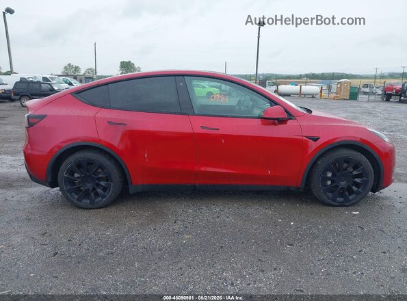 5YJYGAEE4MF155375 2021 TESLA MODEL Y Red უკანა სალონის ხედი