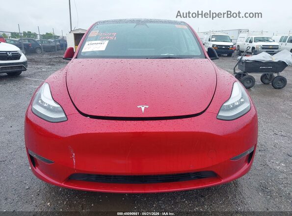 5YJYGAEE4MF155375 2021 TESLA MODEL Y Red ხელსაწყოთა პანელის ხედი