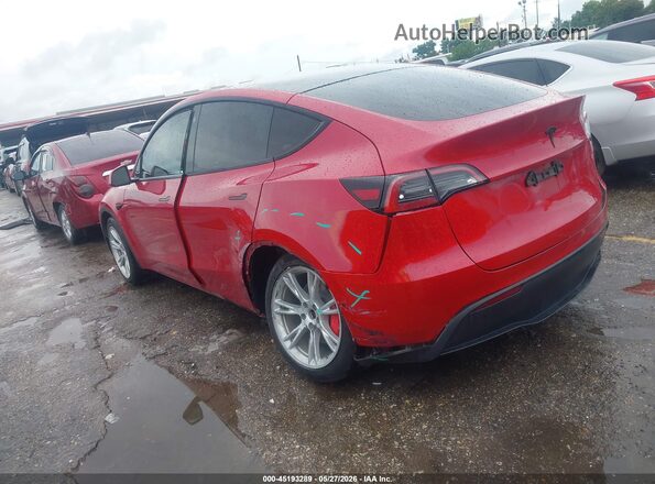 5YJYGAEE6MF201417 2021 TESLA MODEL Y Red Rear left