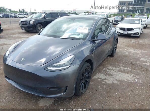 5YJYGDED6MF123312 2021 TESLA MODEL Y Серебряный Передняя левая четверть
