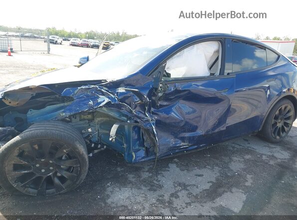 5YJYGDED8MF118242 2021 TESLA MODEL Y Синий Вид спереди