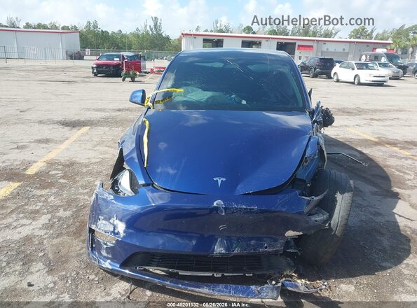 5YJYGDED8MF118242 2021 TESLA MODEL Y Синий Вид сзади