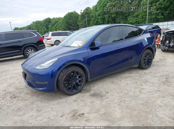 5YJYGDEE1MF141659 2021 TESLA MODEL Y Blue Front left