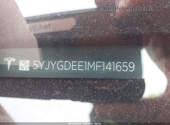5YJYGDEE1MF141659 2021 TESLA MODEL Y Blue 