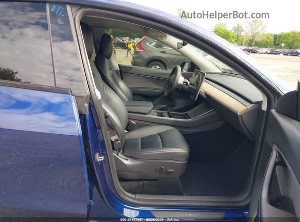 5YJYGDEE2LF043044 2020 TESLA MODEL Y Blue Vista interior delantera