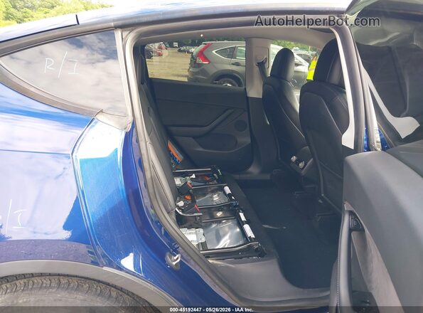 5YJYGDEE2LF043044 2020 TESLA MODEL Y Blue Vista de la etiqueta del VIN