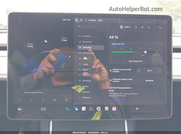 5YJYGDEE2LF043044 2020 TESLA MODEL Y Blue 