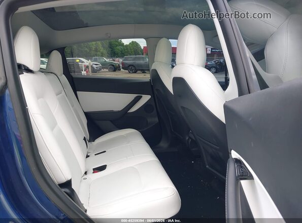 5YJYGDEE2MF061173 2021 TESLA MODEL Y Blue Вид наклейки з VIN-кодом