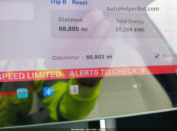 5YJYGDEE3MF075969 2021 TESLA MODEL Y Red 