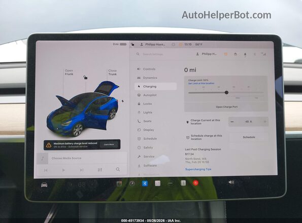 5YJYGDEE3MF231699 2021 TESLA MODEL Y Синий 