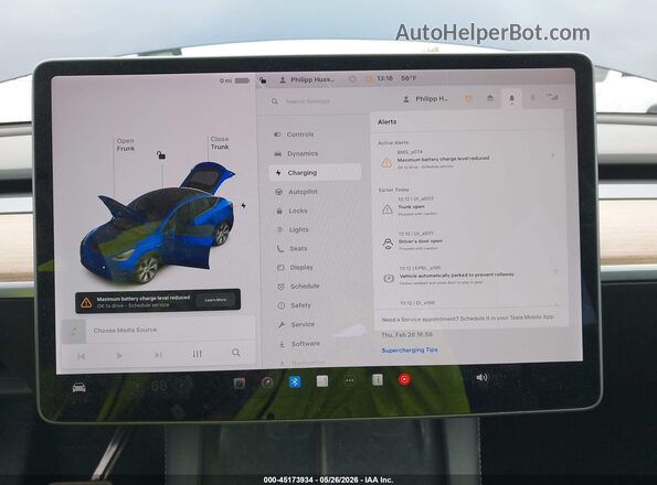 5YJYGDEE3MF231699 2021 TESLA MODEL Y Синий 