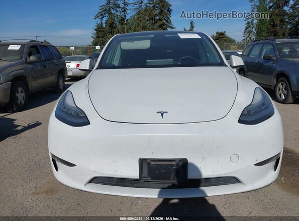5YJYGDEE5LF015707 2020 TESLA MODEL Y White Vista del cuadro de instrumentos