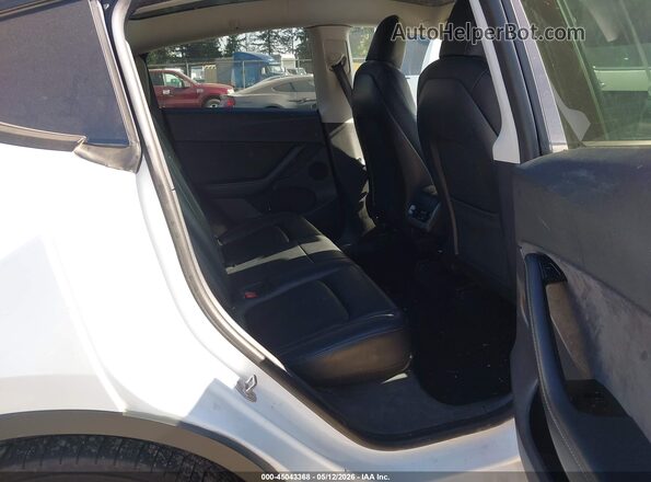 5YJYGDEE5LF015707 2020 TESLA MODEL Y White Vista de la etiqueta del VIN