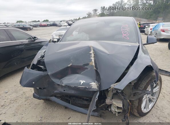 5YJYGDEE5MF083376 2021 TESLA MODEL Y Gray Widok zestawu wskaźników