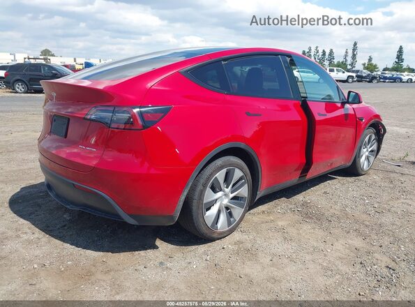 5YJYGDEE5MF277177 2021 TESLA MODEL Y Красный Задняя правая четверть