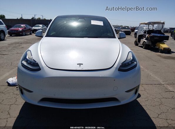 5YJYGDEE6MF100265 2021 TESLA MODEL Y White Widok zestawu wskaźników