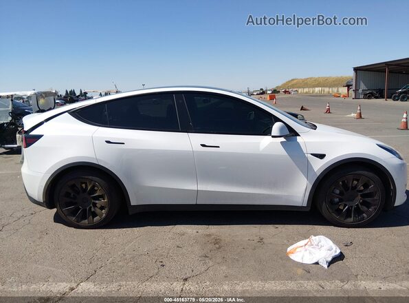 5YJYGDEE6MF100265 2021 TESLA MODEL Y White Widok wnętrza z tyłu