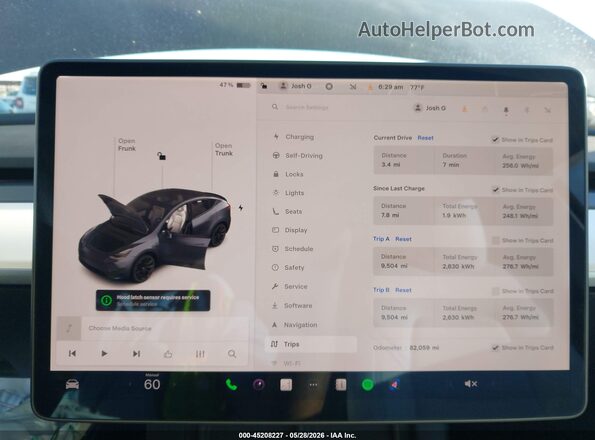 5YJYGDEE7MF245721 2021 TESLA MODEL Y Gray Հետևի նստատեղերի տեսք
