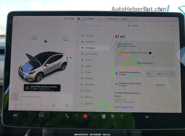 5YJYGDEE7MF287421 2021 TESLA MODEL Y White 