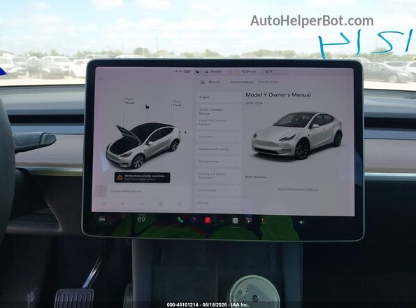 5YJYGDEE7MF287421 2021 TESLA MODEL Y White 