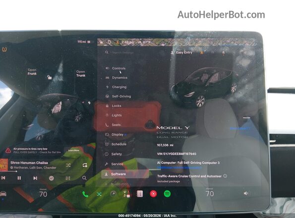 5YJYGDEE8MF197940 2021 TESLA MODEL Y Black Rear seats view